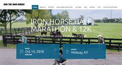 Desktop Screenshot of ironhorsehalfmarathon.com