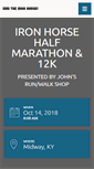 Mobile Screenshot of ironhorsehalfmarathon.com